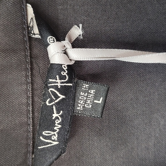 Velvet Heart Jacket Size Large Dark Gray Zip Up And Snap Drawstring Waist - Picture 2 of 6